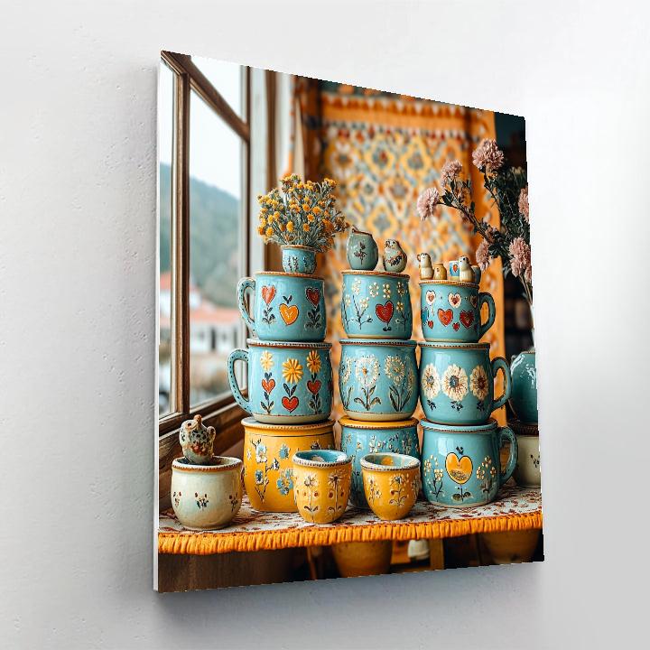 Frida Kahlo Inspired Ceramic Garden Of Echoes Painting by numbers kit