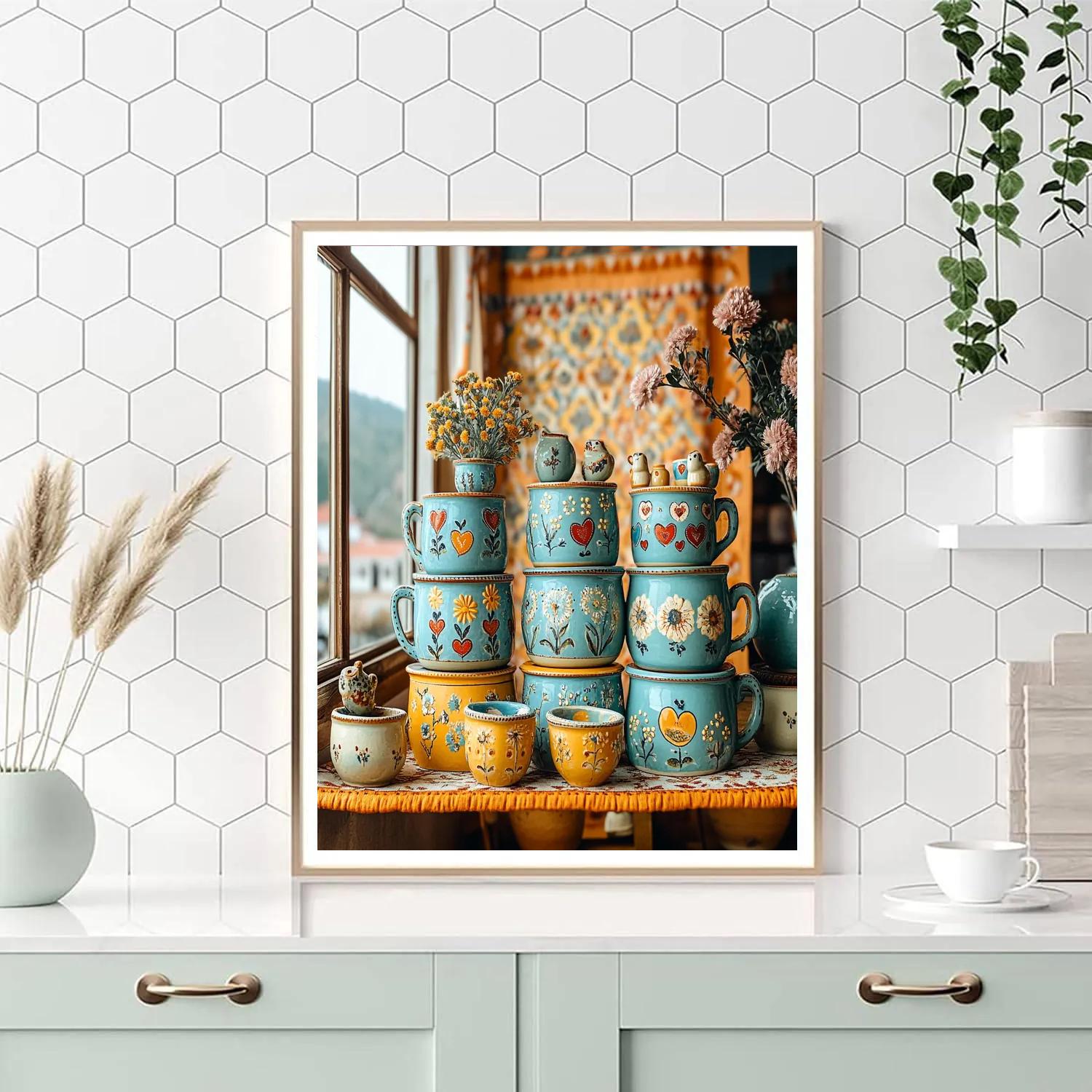 Frida Kahlo Inspired Ceramic Garden Of Echoes Painting by numbers kit