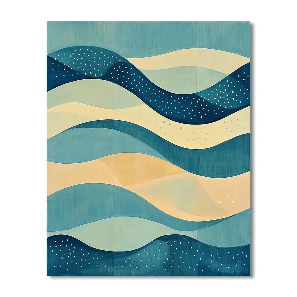 Paul Klee Inspired Tidal Geometry Paint by numbers kits