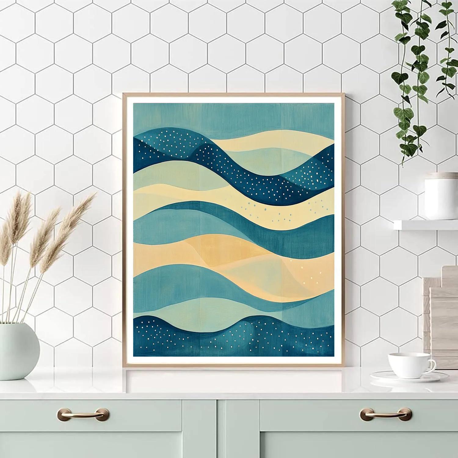 Paul Klee Inspired Tidal Geometry Paint by numbers kits