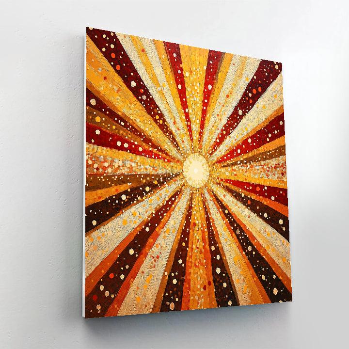 Georges Seurat Inspired Solar Bloom Numbered painting kits