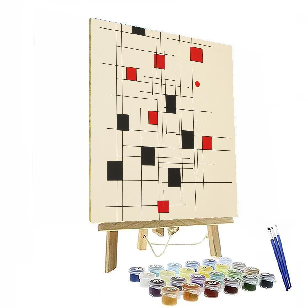 Kazimir Malevich Inspired Constellation Of Rectangles Paint by numbers kits