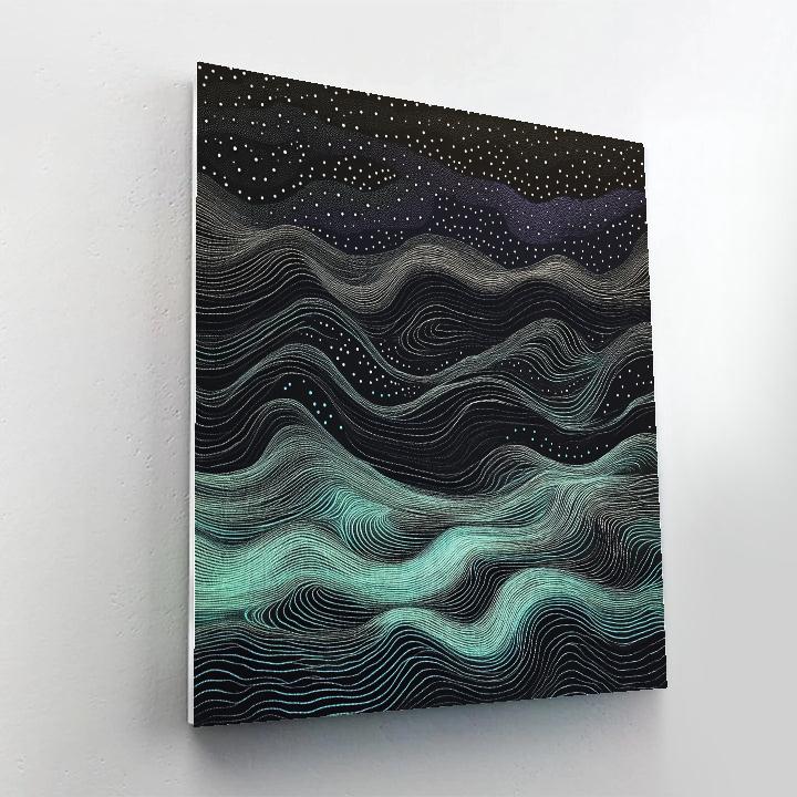 Georges Seurat Inspired Midnight Topography Paint by numbers kits