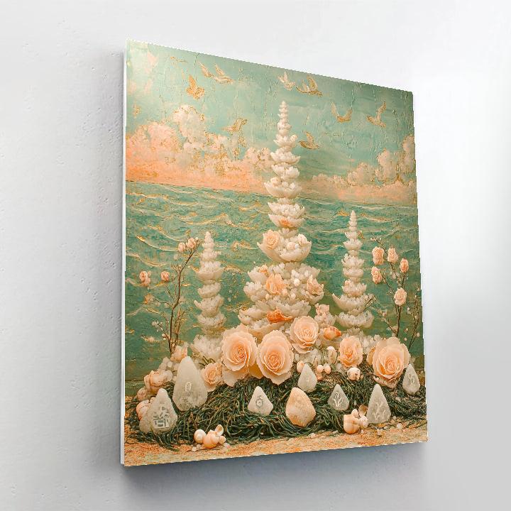 Frida Kahlo Inspired Salt Of The Sea Altar Number painting