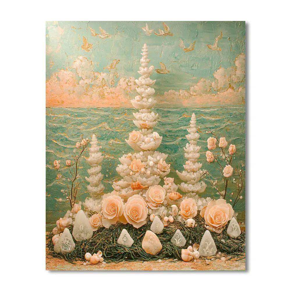 Frida Kahlo Inspired Salt Of The Sea Altar Number painting