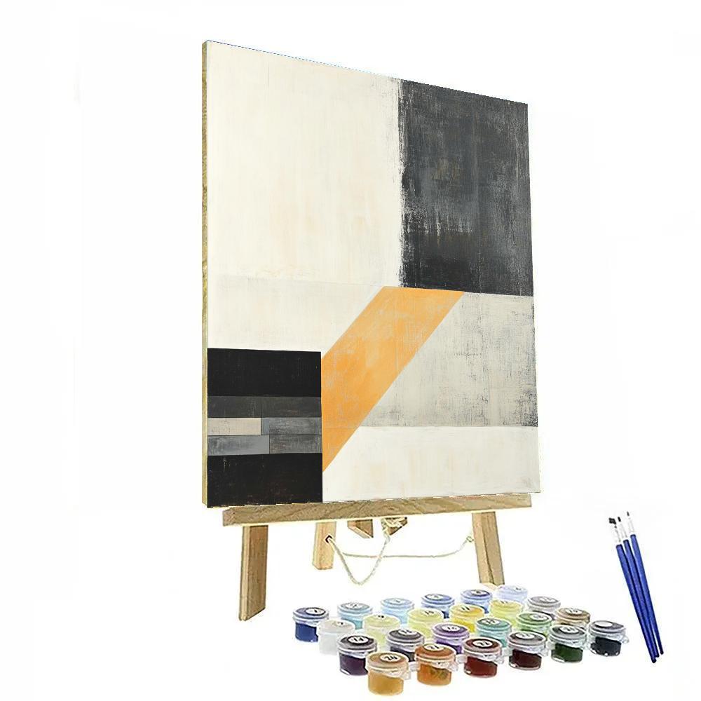 Kazimir Malevich Inspired Diagonal Silence Composition DIY paint by numbers