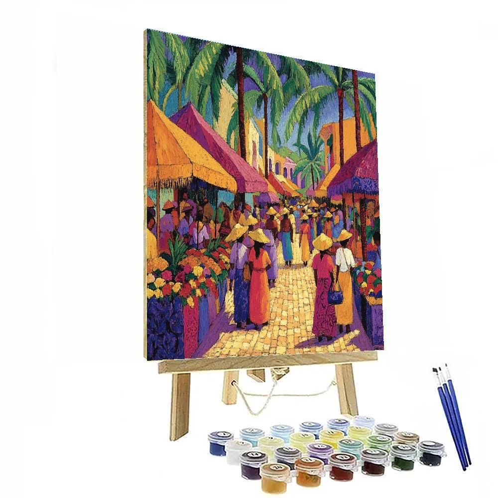 Paul Gauguin Inspired Tahitian Market Paint by numbers art