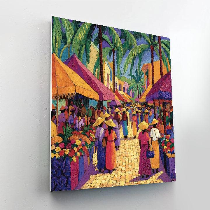 Paul Gauguin Inspired Tahitian Market Paint by numbers art