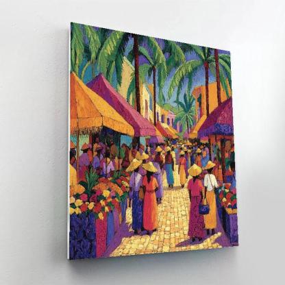 Paul Gauguin Inspired Tahitian Market Paint by numbers art