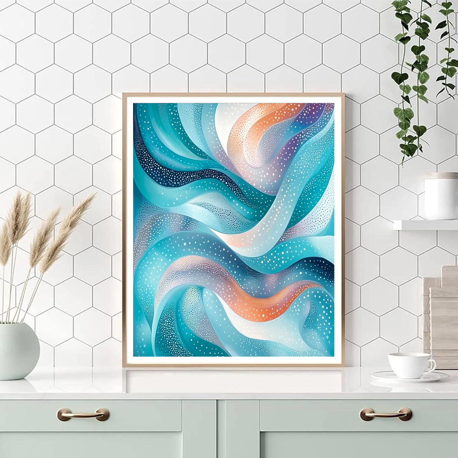 Georges Seurat Inspired Prism Current Paint by numbers art