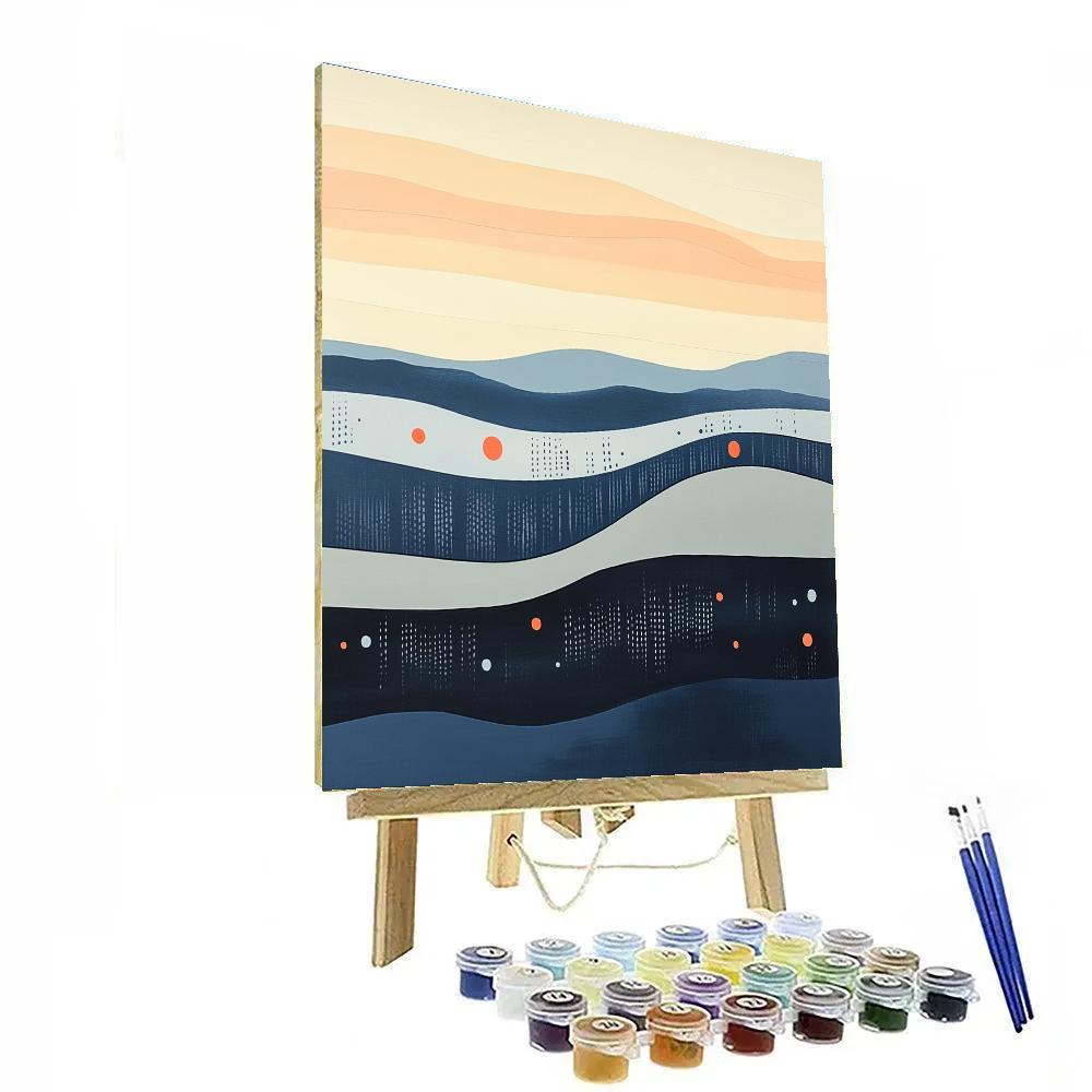 Paul Klee Inspired Horizon Choir paint by color