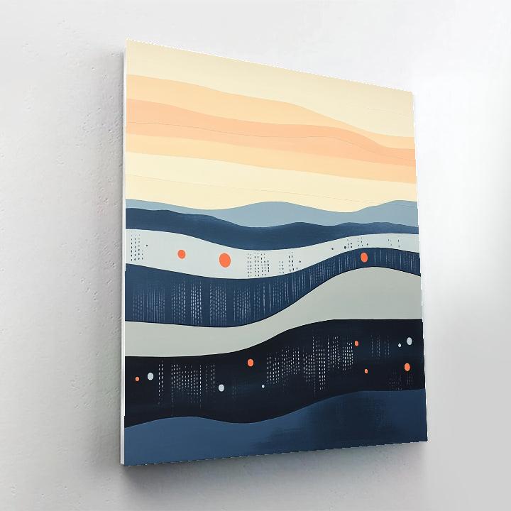 Paul Klee Inspired Horizon Choir paint by color