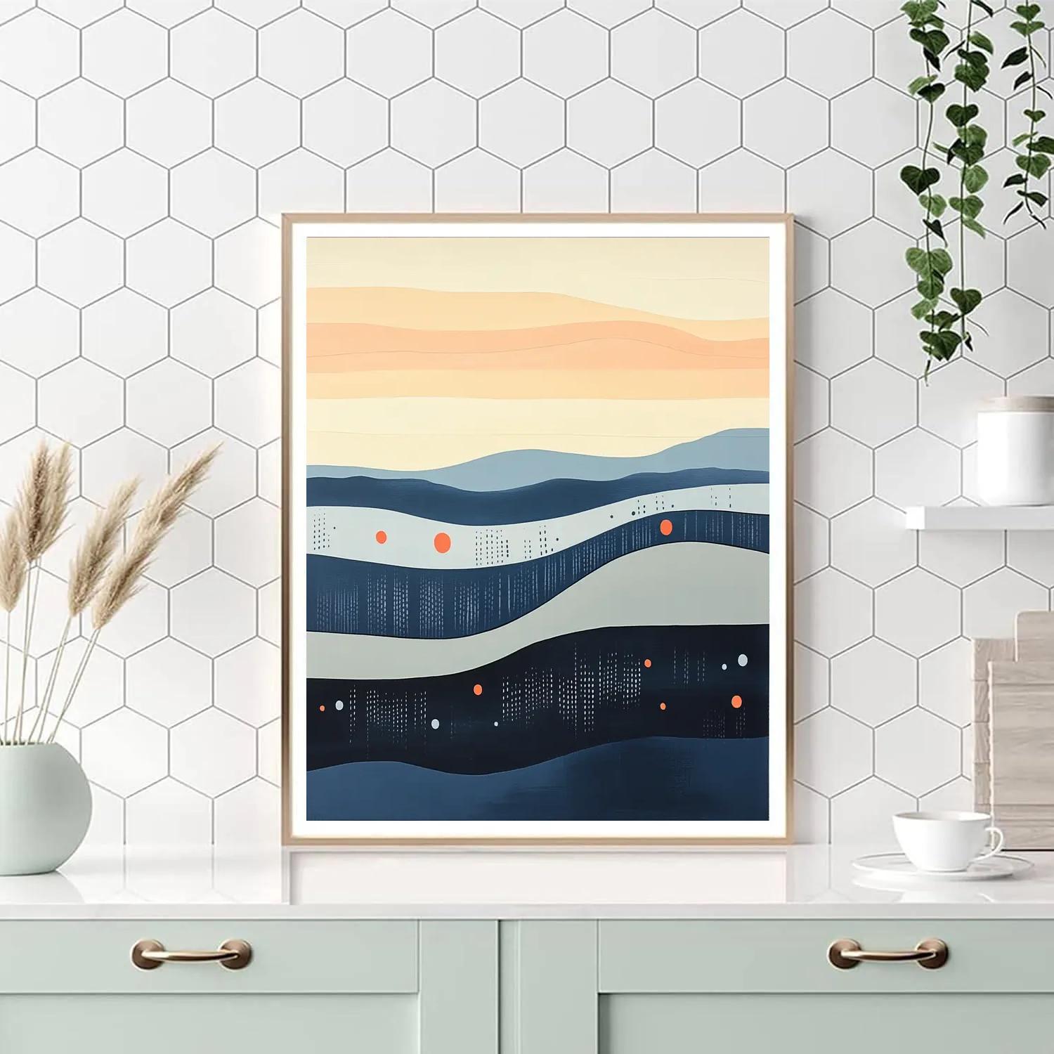 Paul Klee Inspired Horizon Choir paint by color