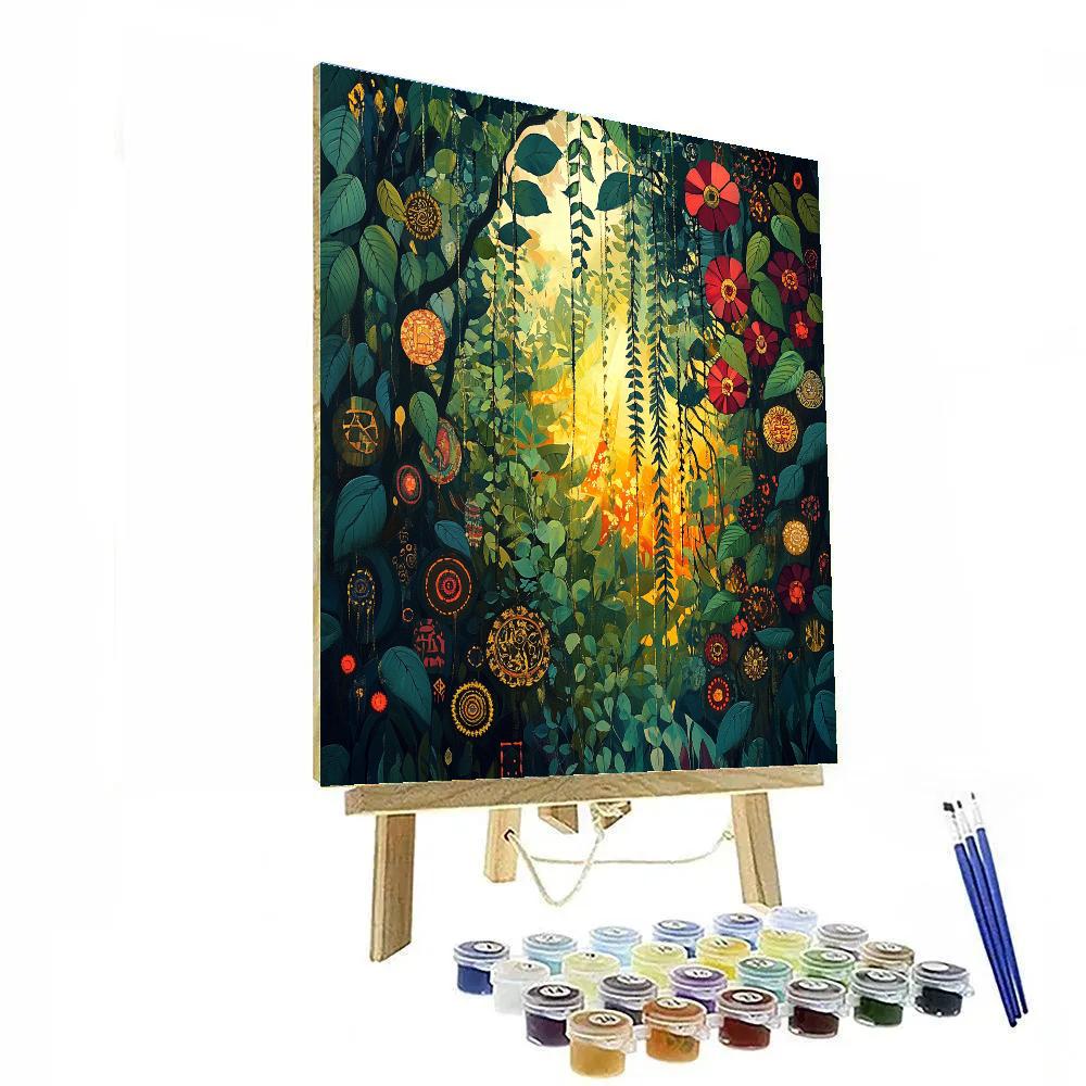 Frida Kahlo Inspired Symbolic Rainforest Reverie Paint by numbers kits