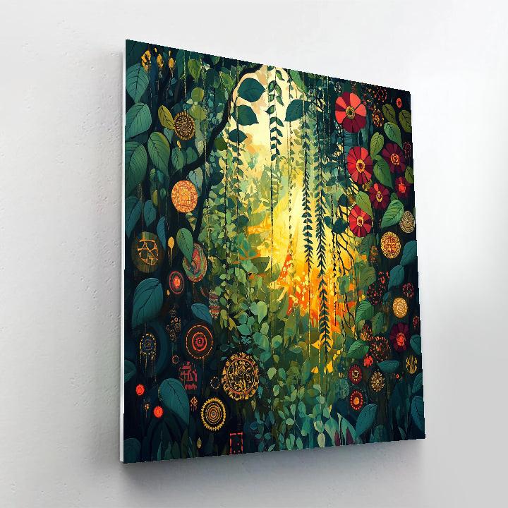 Frida Kahlo Inspired Symbolic Rainforest Reverie Paint by numbers kits