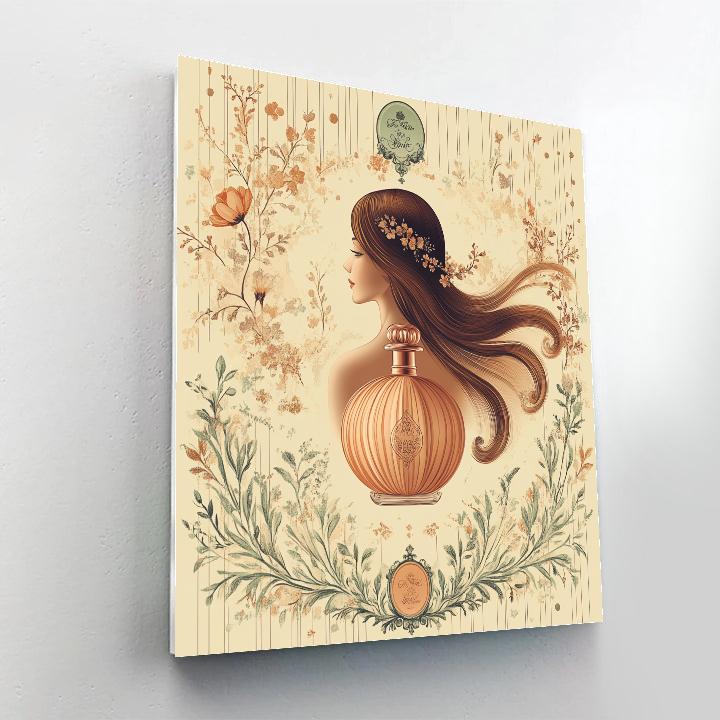 Alphonse Mucha Inspired Perfume Poster painting number kit