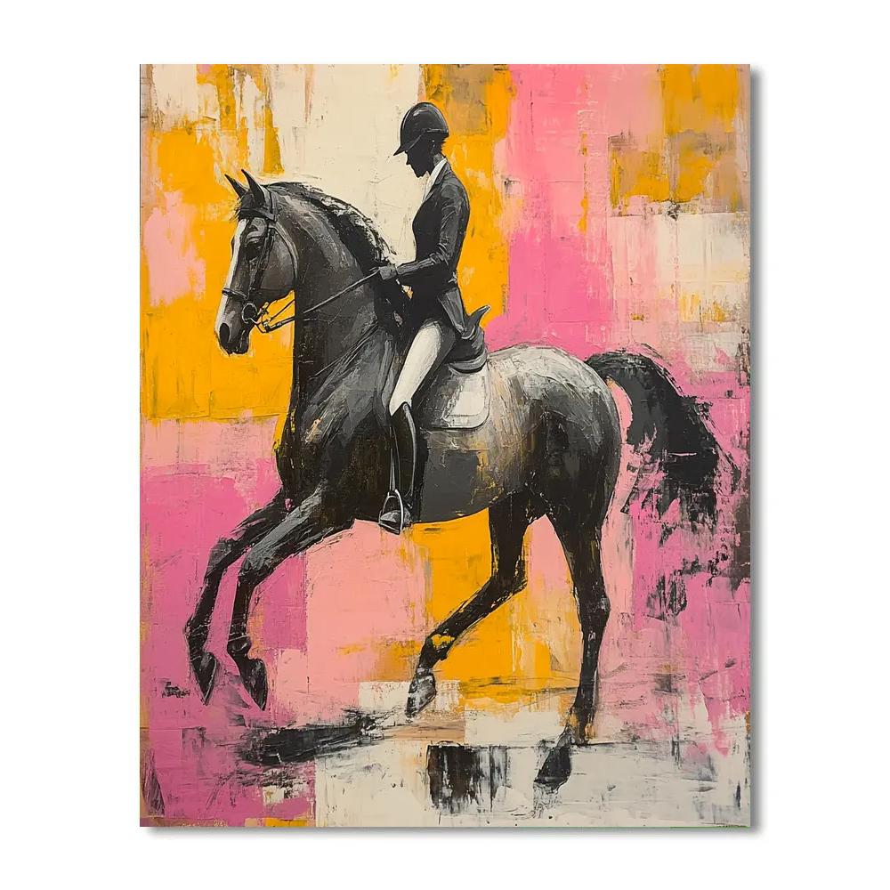 Willem De Kooning Inspired Horse Gallop Paint by numbers kits
