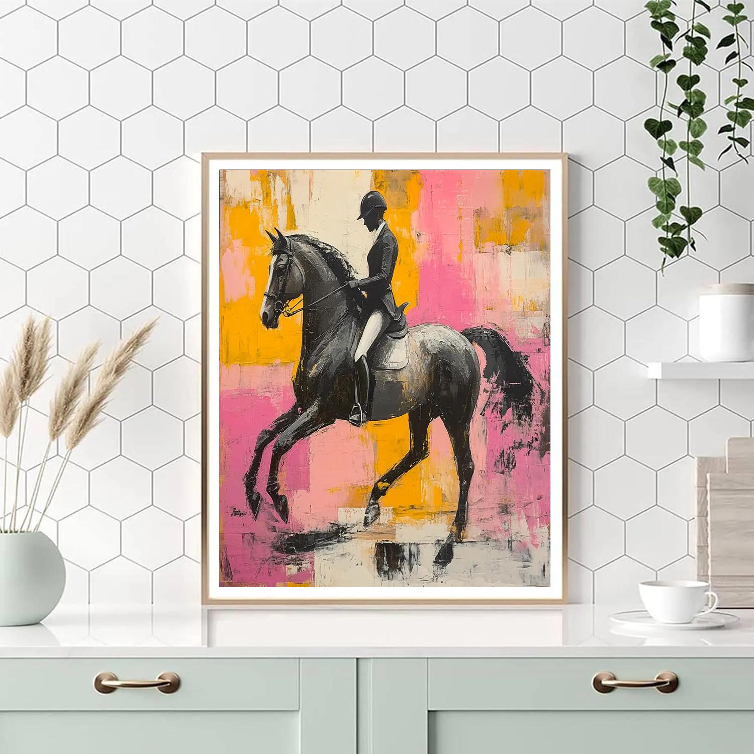 Willem De Kooning Inspired Horse Gallop Paint by numbers kits