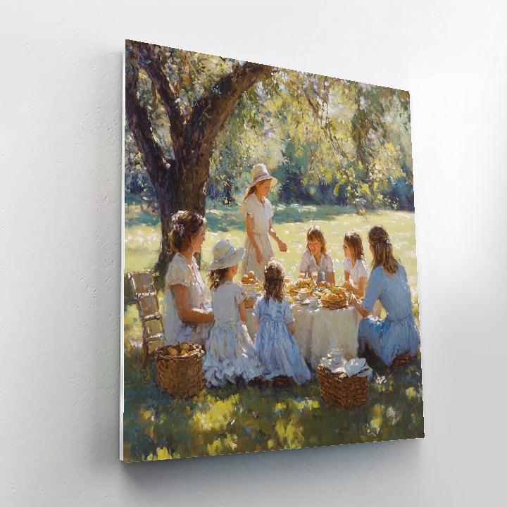Pierre-Auguste Renoir Inspired Family Picnic painting number kit