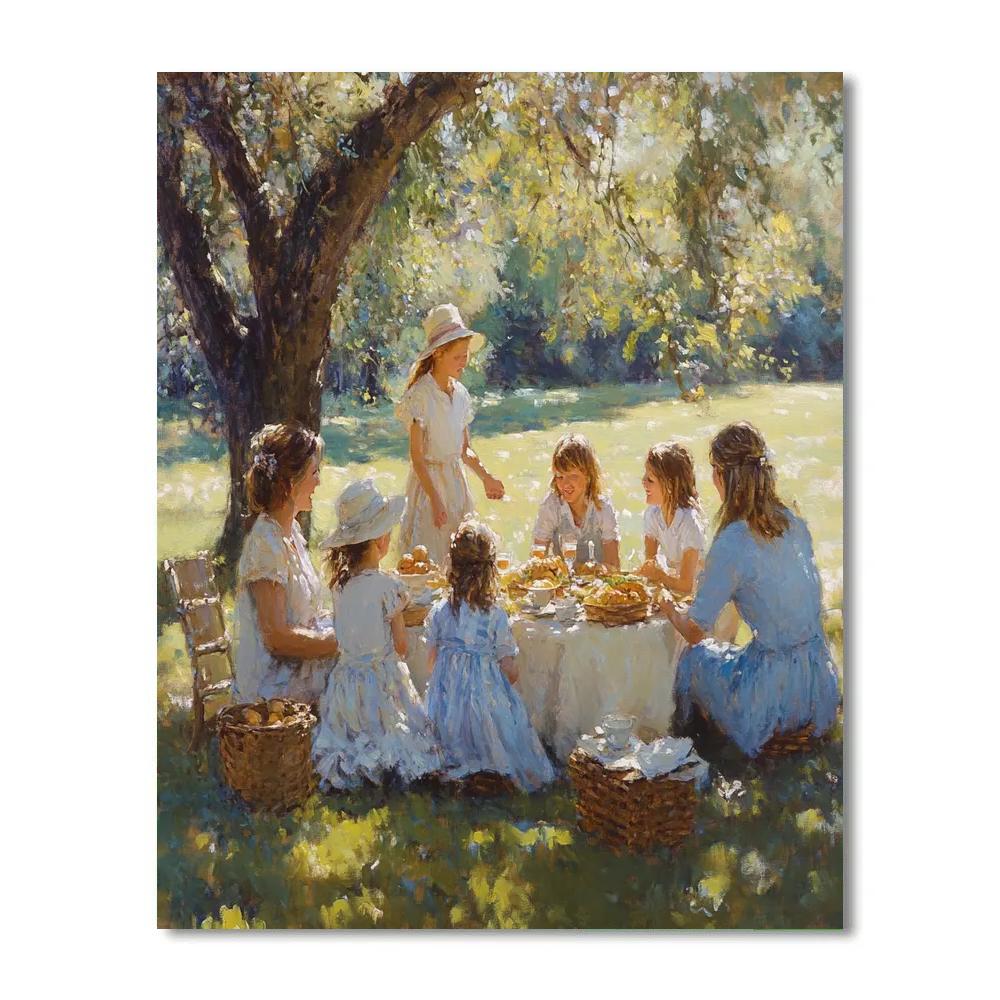 Pierre-Auguste Renoir Inspired Family Picnic painting number kit