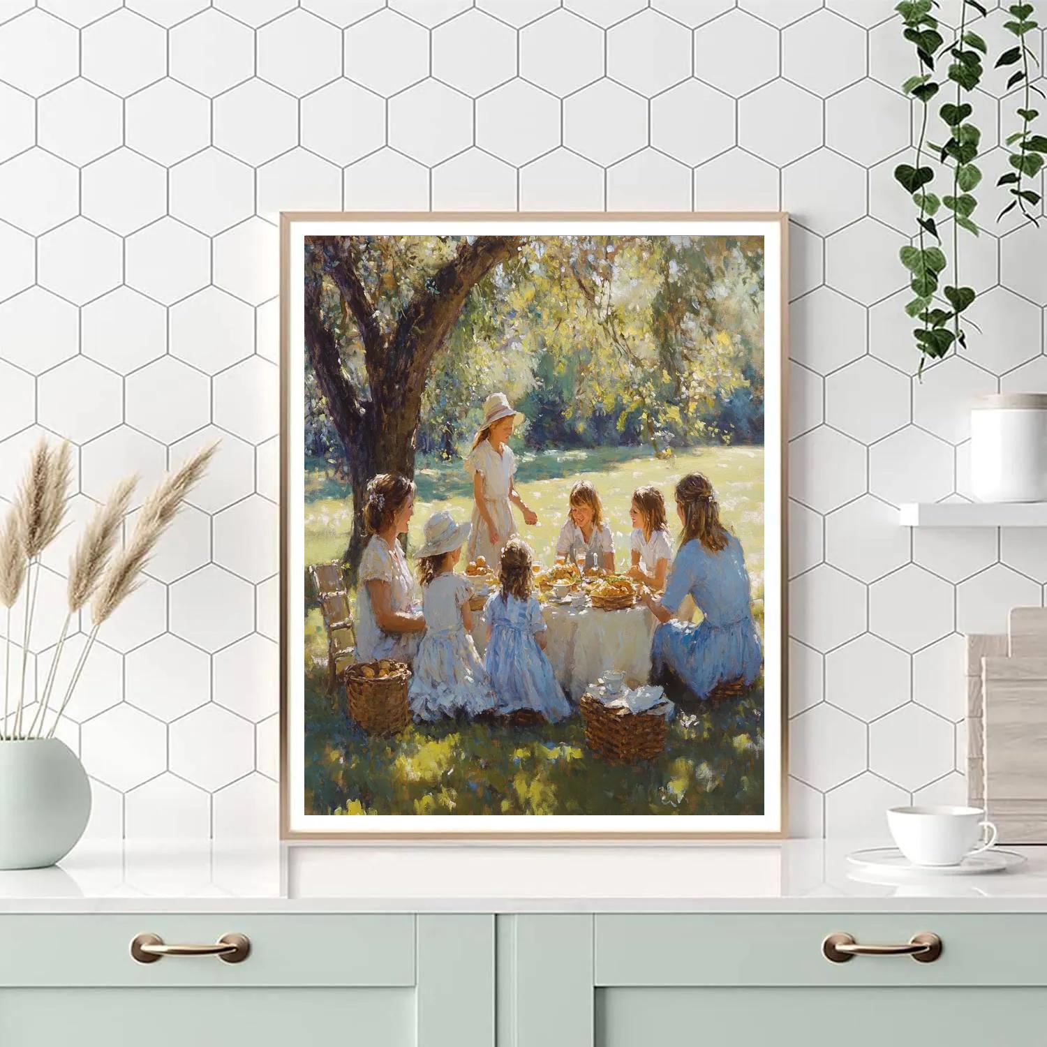 Pierre-Auguste Renoir Inspired Family Picnic painting number kit