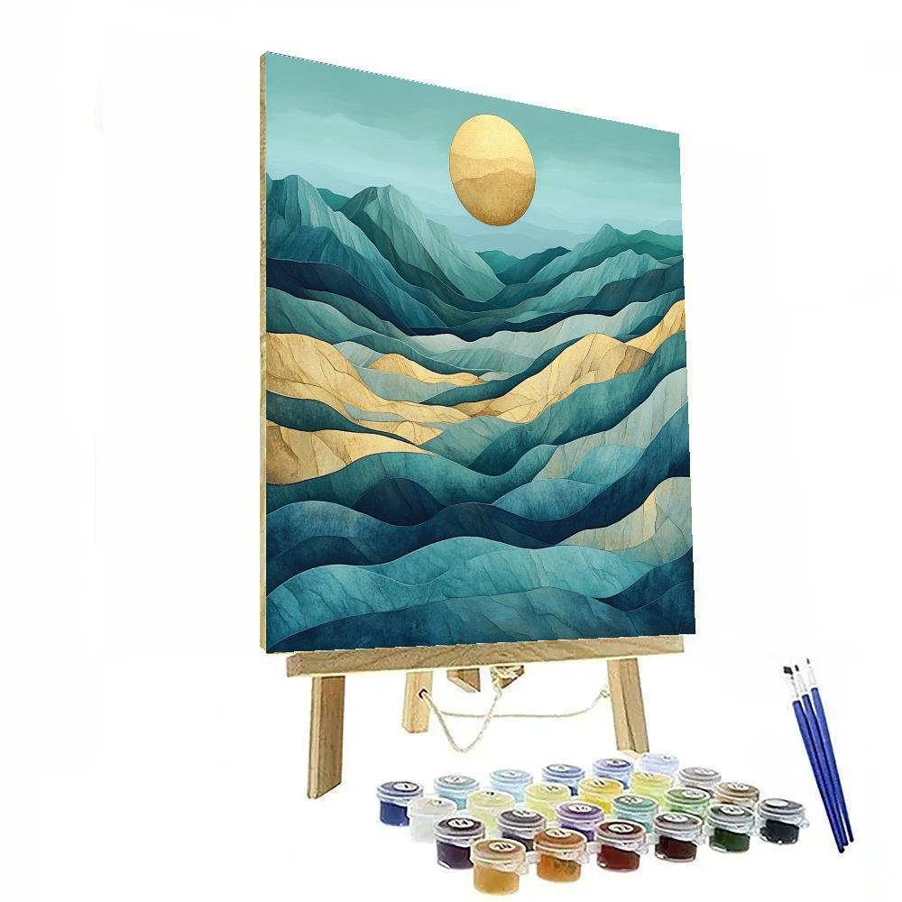 Yves Tanguy Inspired Crystal Plain paint by number