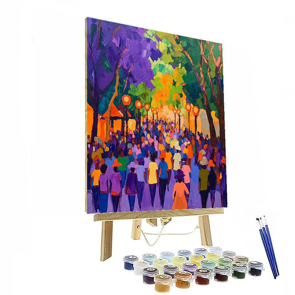 Marianne Von Werefkin Inspired Street Parade Paint by numbers art