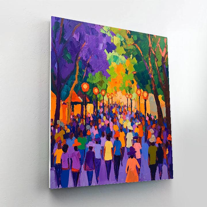 Marianne Von Werefkin Inspired Street Parade Paint by numbers art