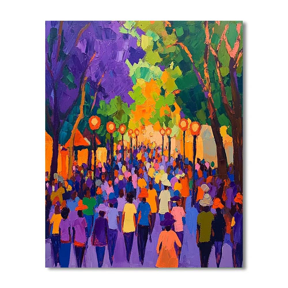 Marianne Von Werefkin Inspired Street Parade Paint by numbers art