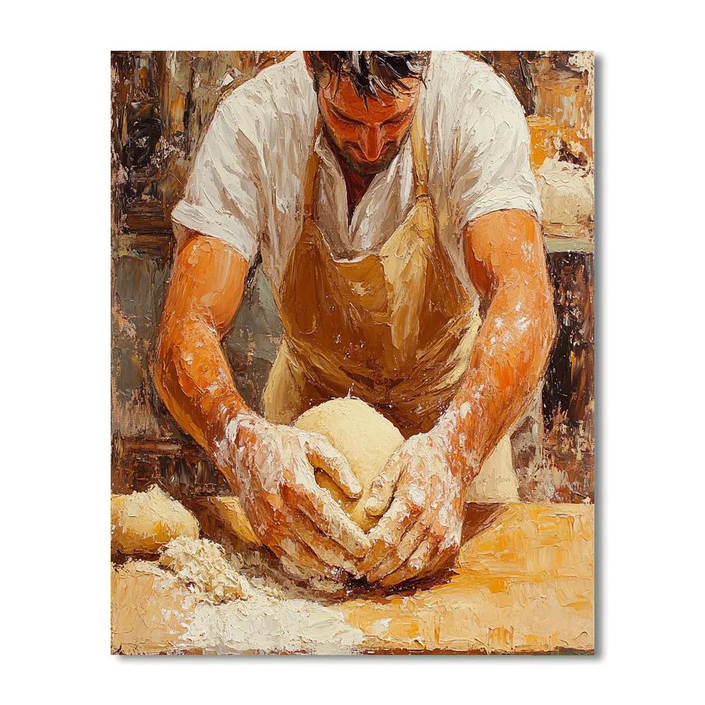 Lucian Freud Inspired Bakers Hands Paint by numbers kits