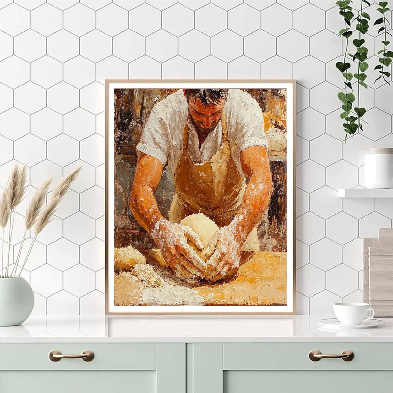 Lucian Freud Inspired Bakers Hands Paint by numbers kits