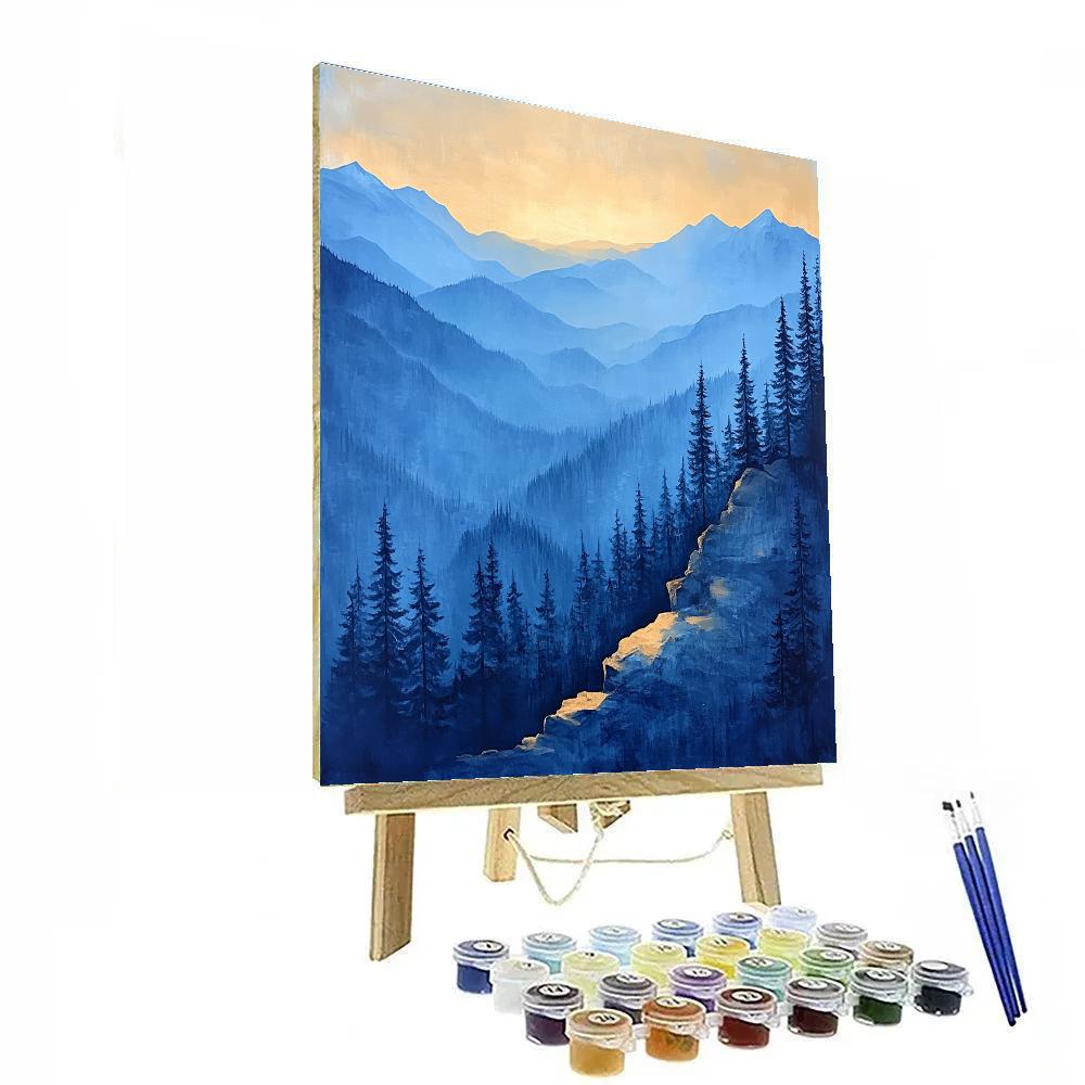 Paul Cézanne Inspired Mountain Morning Painting by numbers kit