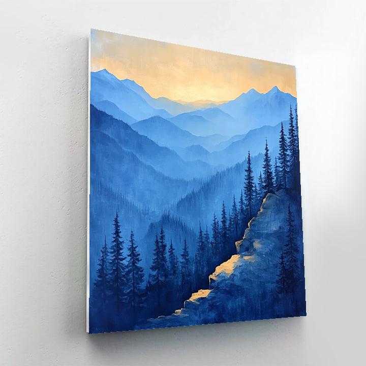 Paul Cézanne Inspired Mountain Morning Painting by numbers kit