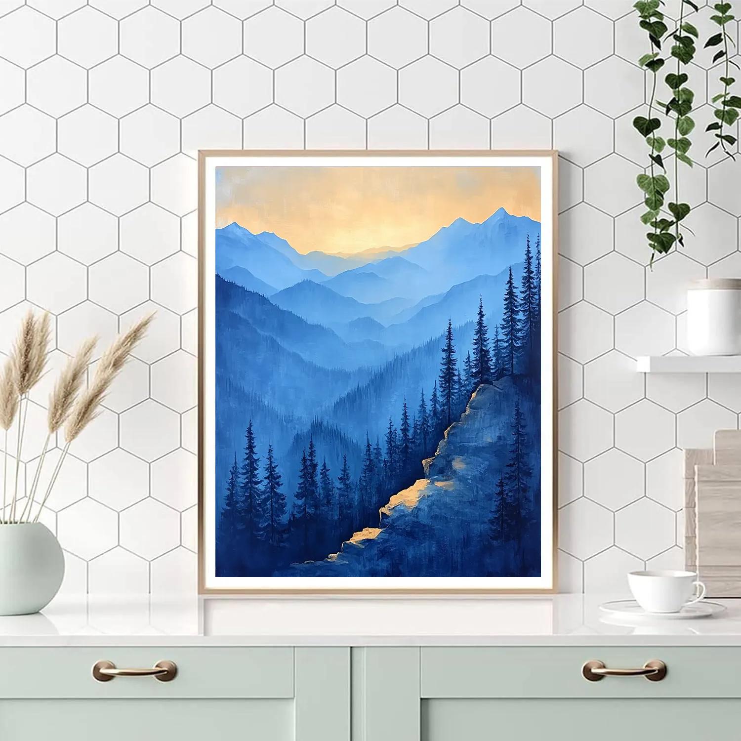 Paul Cézanne Inspired Mountain Morning Painting by numbers kit