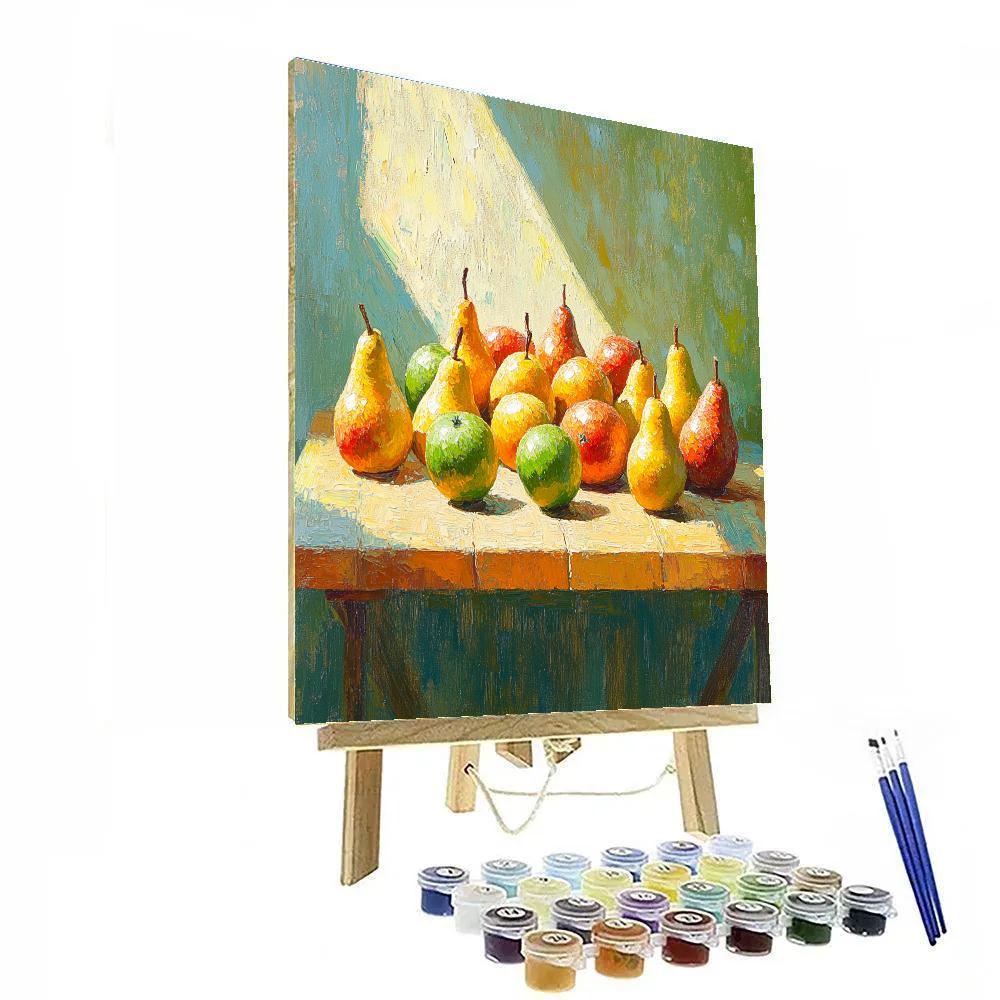 Paul Cézanne Inspired Orchard Still Life Number painting