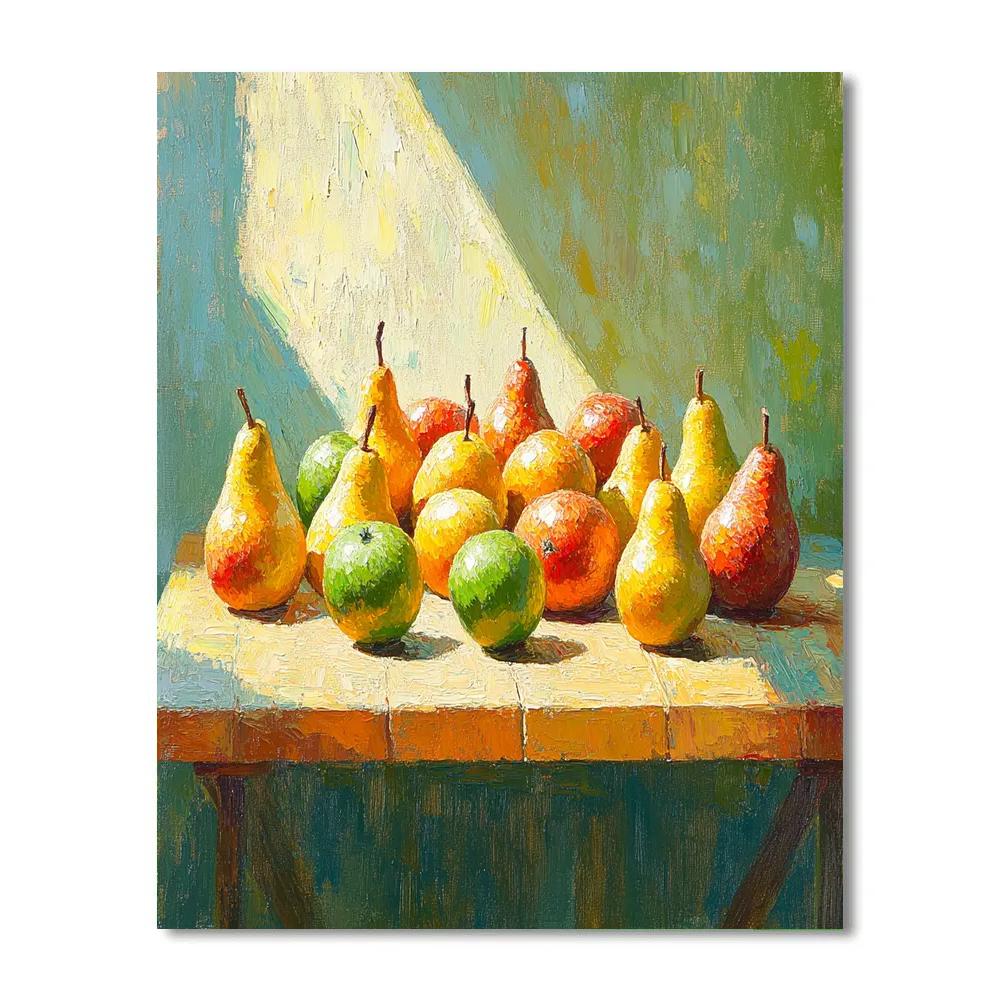 Paul Cézanne Inspired Orchard Still Life Number painting