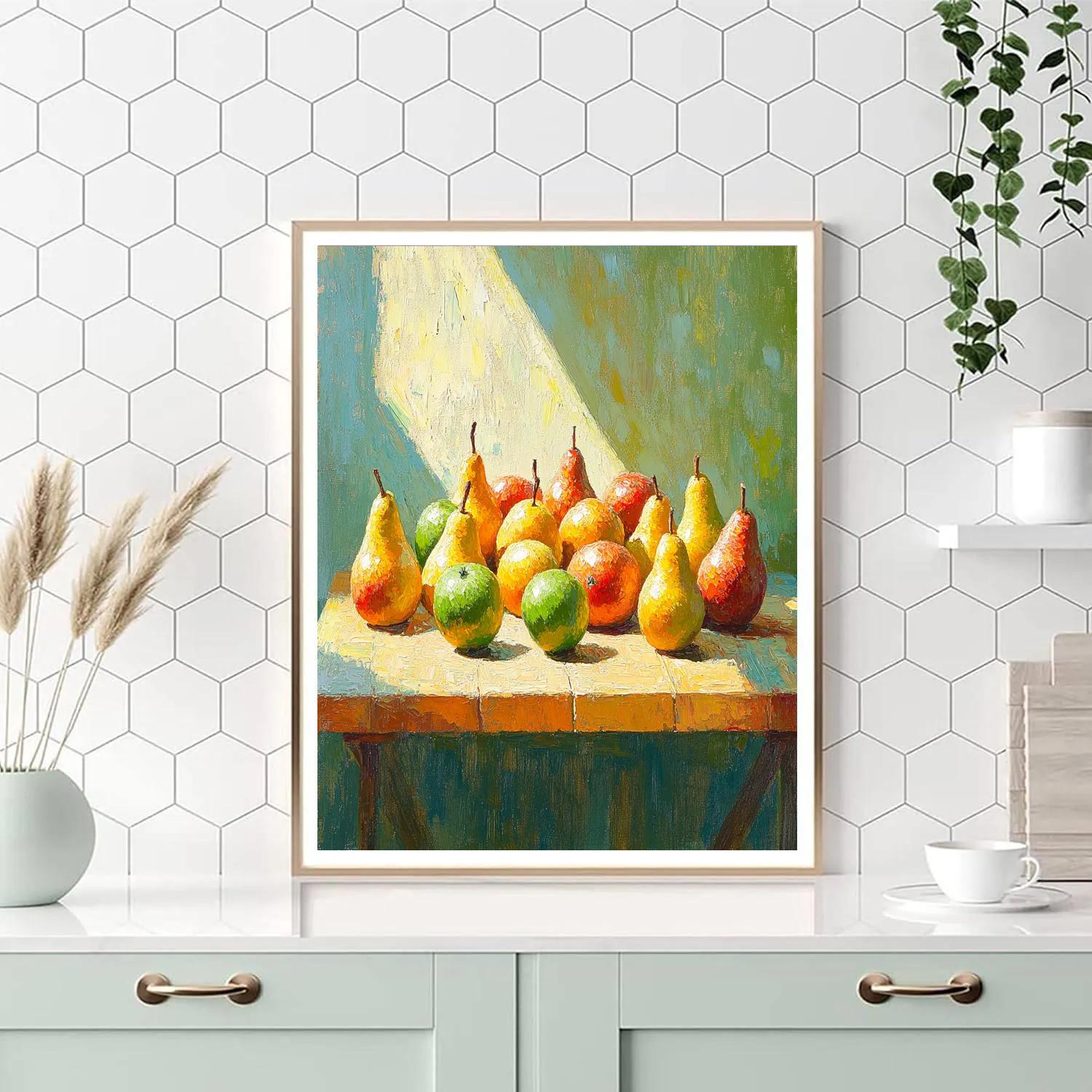 Paul Cézanne Inspired Orchard Still Life Number painting