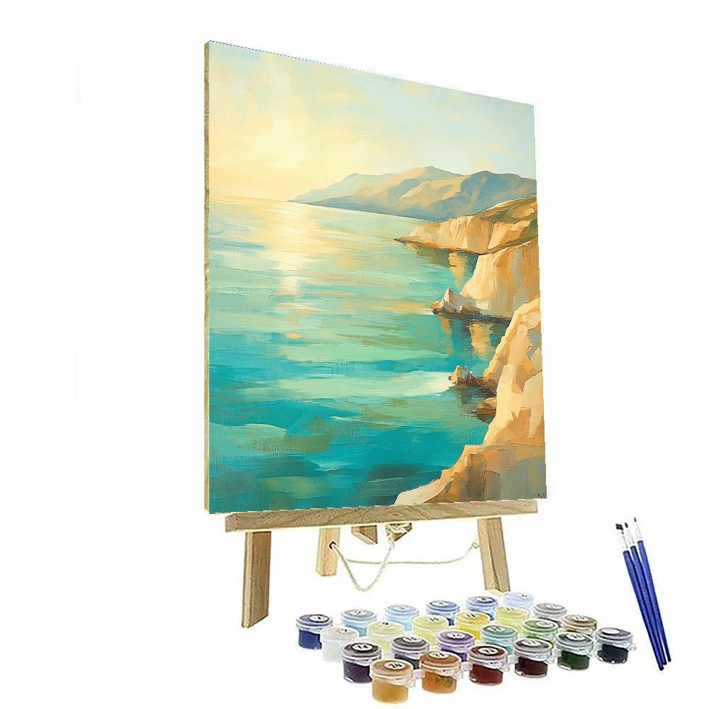 Paul Cézanne Inspired Mediterranean Bay Paint by numbers art
