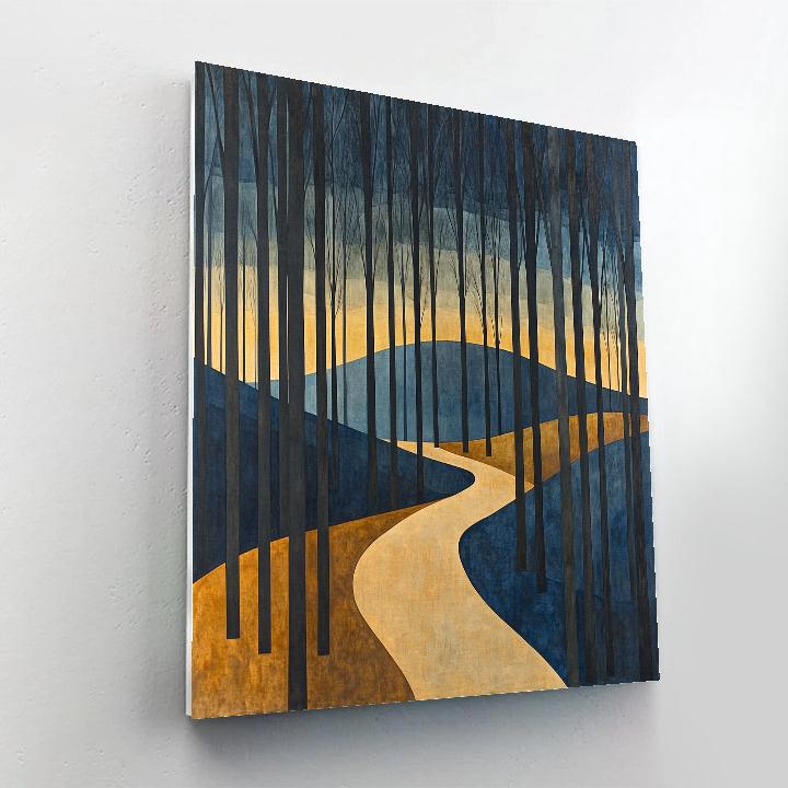 Paul Cézanne Inspired Orchard Path Abstract DIY paint by numbers