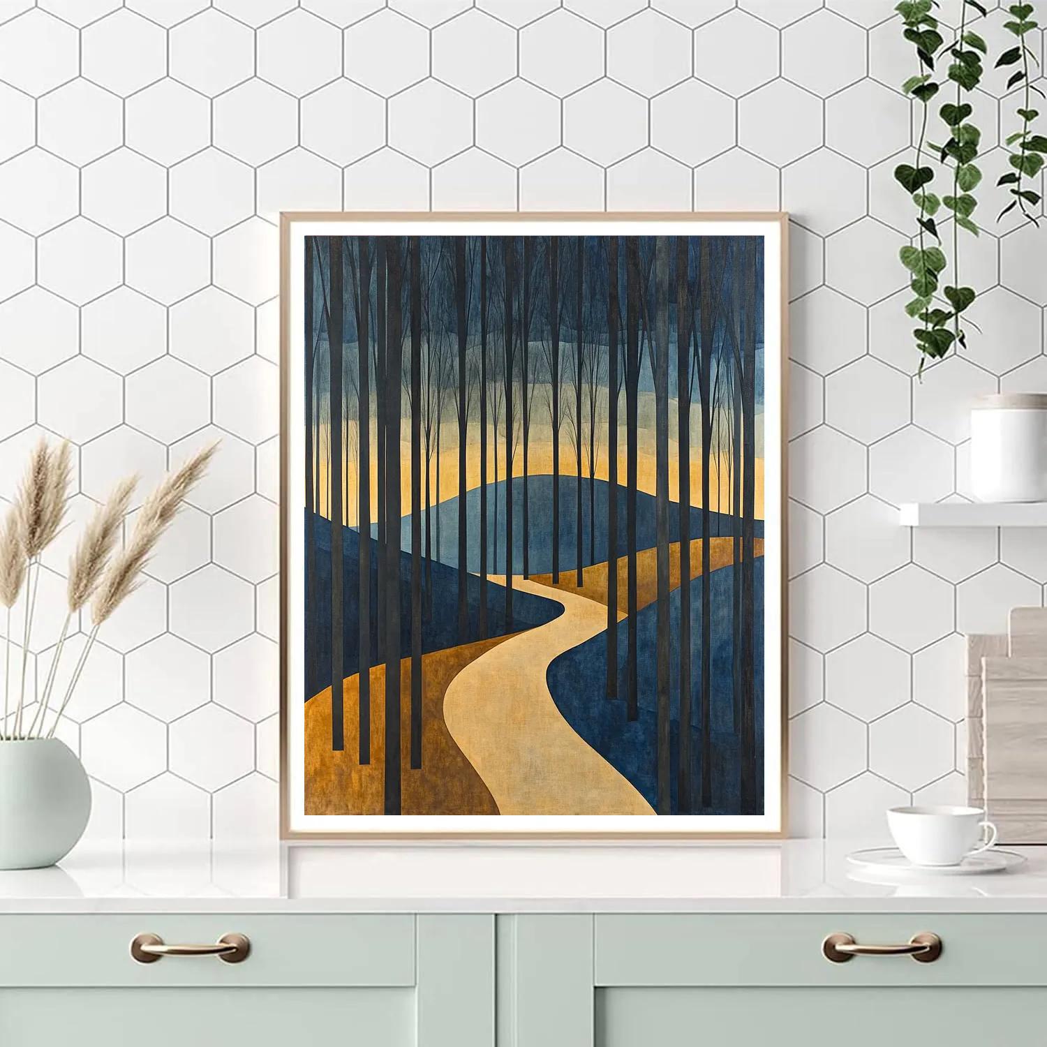 Paul Cézanne Inspired Orchard Path Abstract DIY paint by numbers