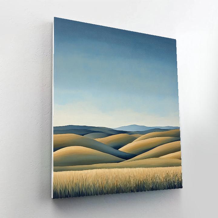 Paul Cézanne Inspired Still Sky And Hills paint by number