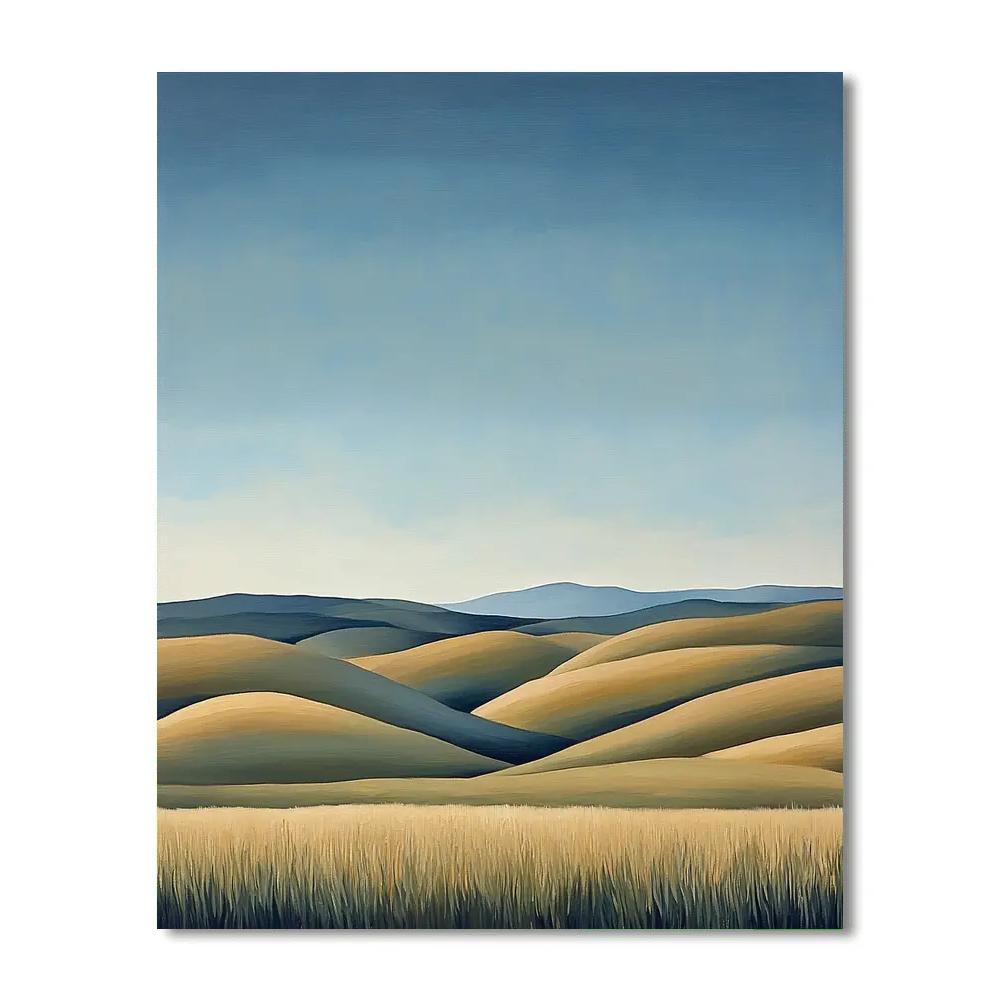 Paul Cézanne Inspired Still Sky And Hills paint by number