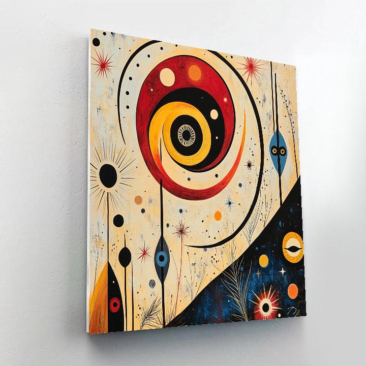 Joan Miró Inspired Cosmic Garden Painting by numbers kit
