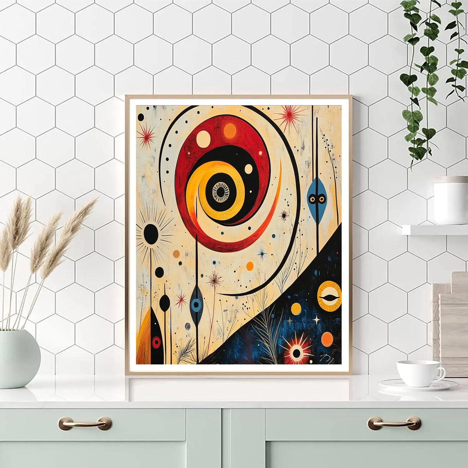 Joan Miró Inspired Cosmic Garden Painting by numbers kit