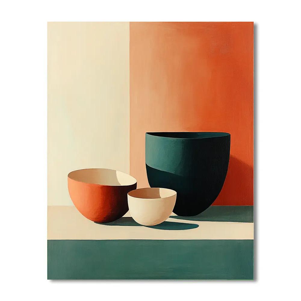 Paul Cézanne Inspired Ceramic Still Structure paint by color