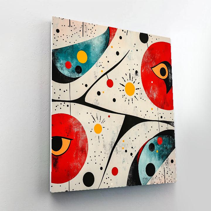 Joan Miró Inspired Lunar Playground painting number kit