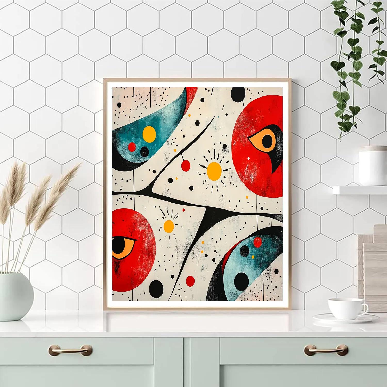 Joan Miró Inspired Lunar Playground painting number kit