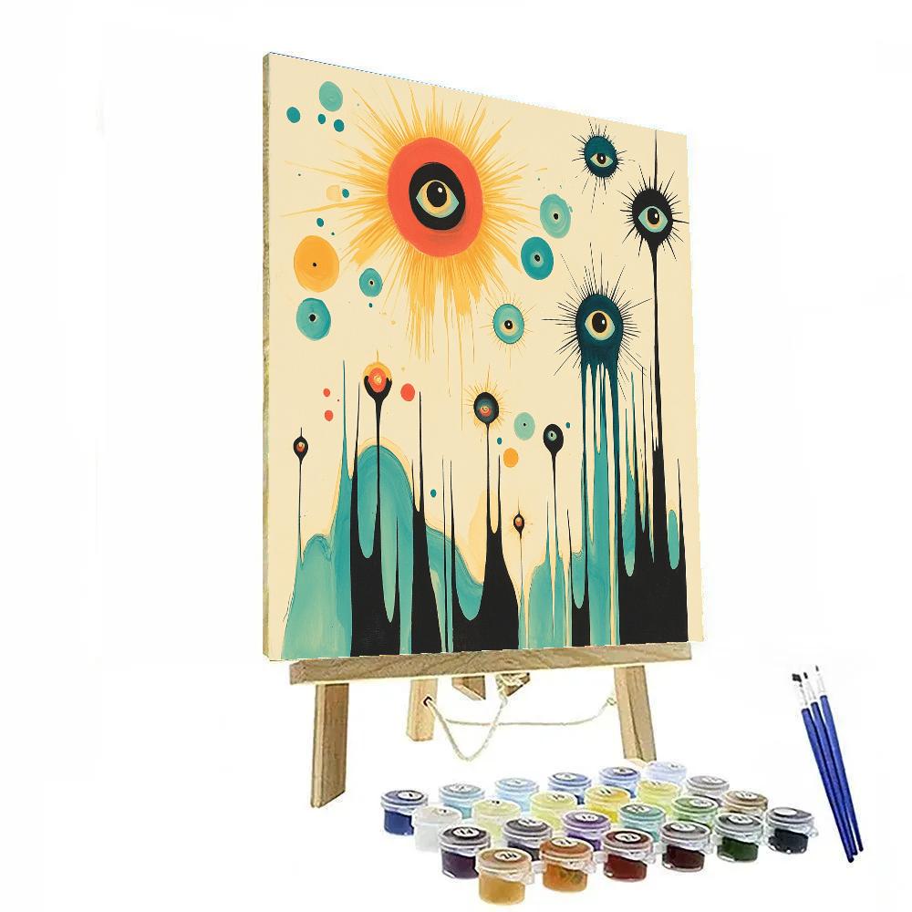 Joan Miró Inspired Echoes Of Dawn DIY paint by numbers