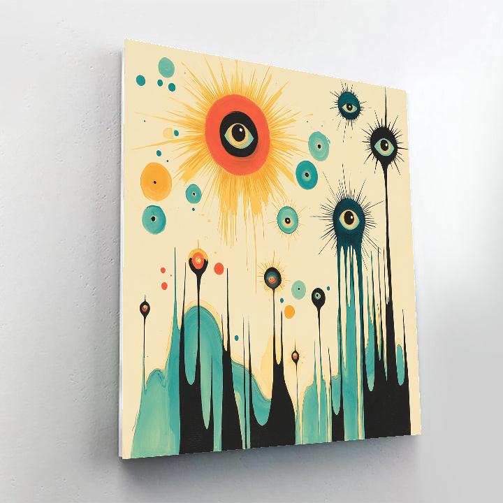 Joan Miró Inspired Echoes Of Dawn DIY paint by numbers