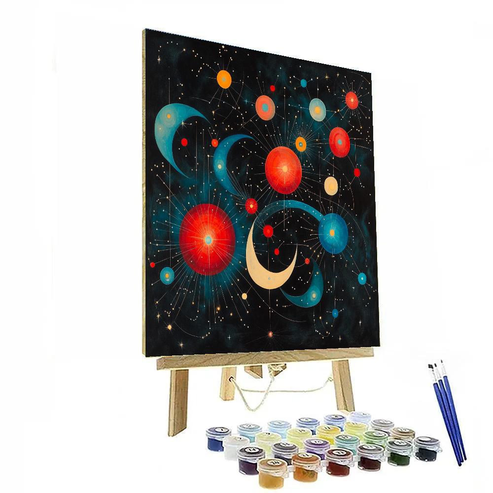 Joan Miró Inspired Orbital Whimsy Paint by numbers kits